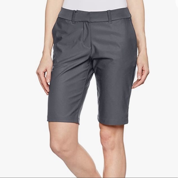 Nike Women's Gray Golf Bermuda Dri-Fit Shorts Size 0 New